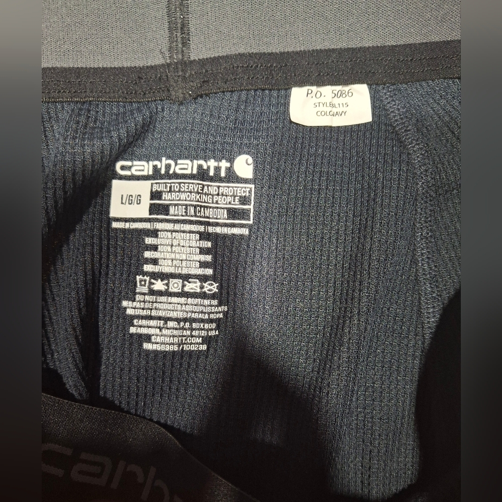 Carhartt Men's Dark Blue Corduroy Pants - Picture 6 of 6